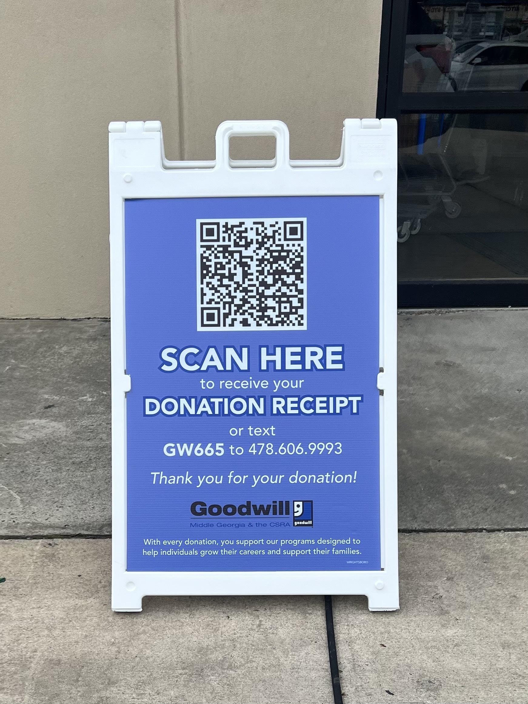 Donation receipt goodwill industries of middle georgia and the csra