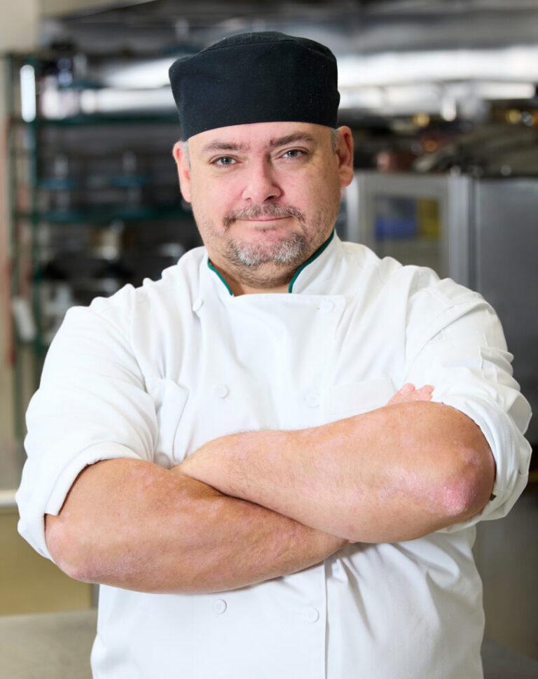 A man in a chef uniform