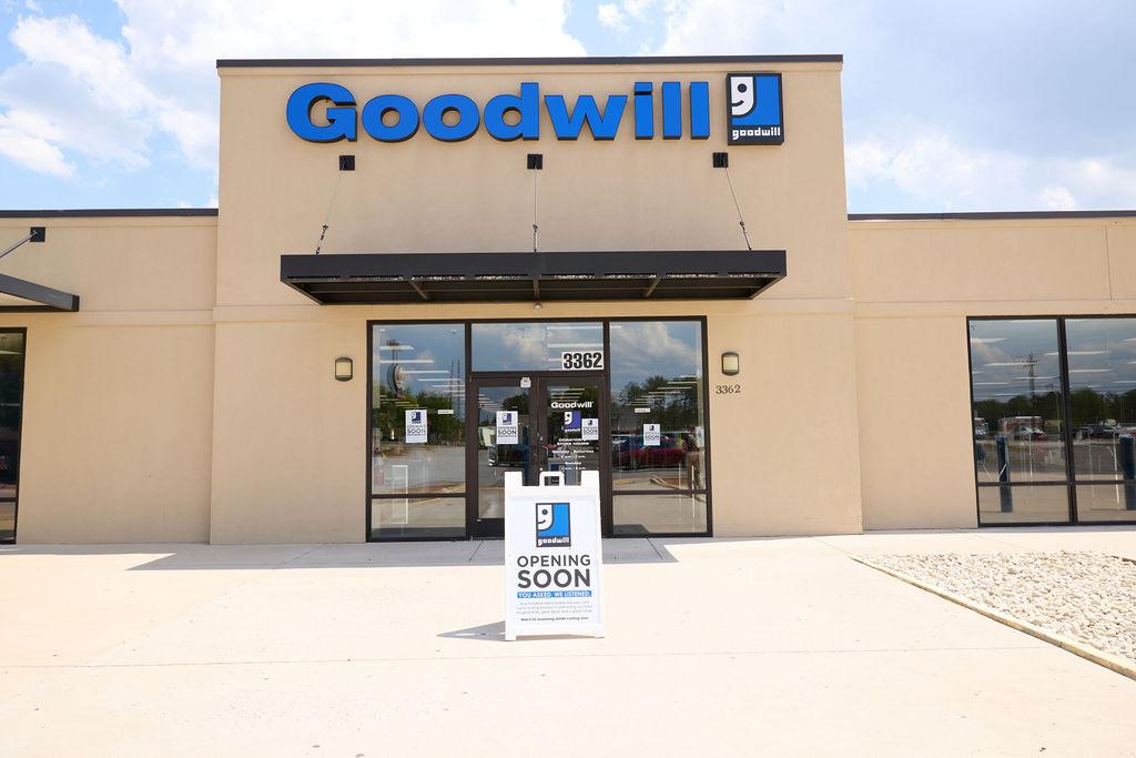 Wrightsboro Road Goodwill Reopening Sign