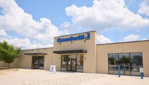 building exterior of wrightsboro road goodwill retail store.