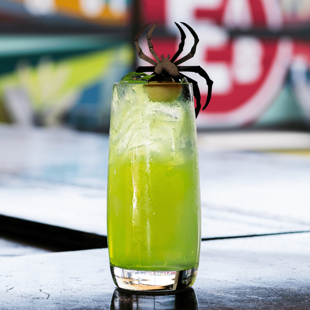 Halloween cocktail at Edgar's Above Broad Goodwill costume party